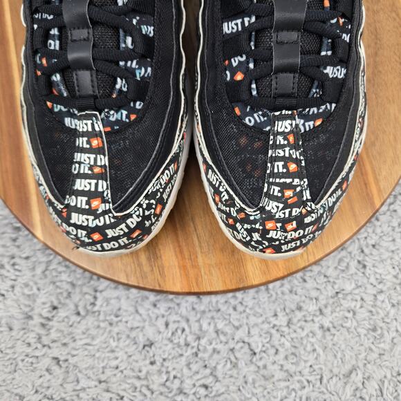 Nike Mens 10 Air Max 95 Just Do It 2018 Black Daily Casual Sneaker AV6246-001 - Picture 7 of 13
